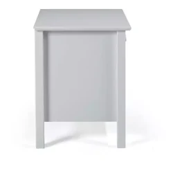Kirklands Home Nightstands|Dove Brazilian Pine Wood Nightstand Gray