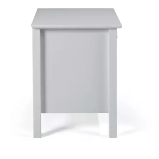 Kirklands Home Nightstands|Dove Brazilian Pine Wood Nightstand Gray