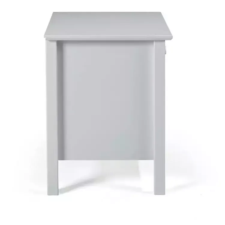 Kirklands Home Nightstands|Dove Brazilian Pine Wood Nightstand Gray