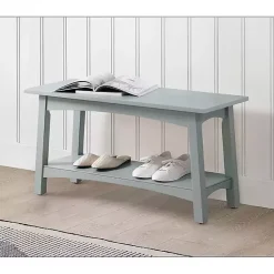 Kirklands Home Benches & Ottomans|Dove Rustic Farmhouse Wood Bench Gray