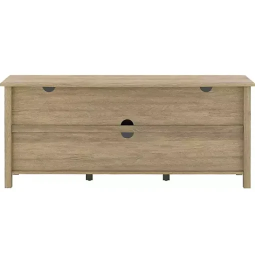 Kirklands Home Tv Stands & Media Consoles|Driftwood Slatted Sides Media Cabinet Gray
