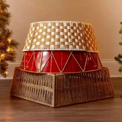 Clearance Drum Christmas Tree Collar, 26 in. Christmas Tree Skirts & Collars