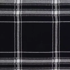 Kirklands Home Table Linens|Dual White and Black Cotton Placemats, Set of 4