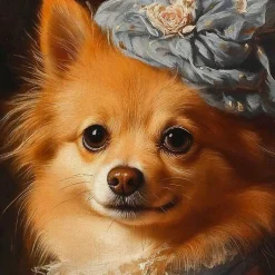 Kirklands Home Canvas Art|Duchess Daphne Daintypaws Framed Art Print Multi