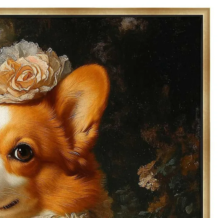 Kirklands Home Canvas Art|Duchess Wilhelmina Wagglesworth Framed Art Print Multi