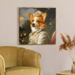 Kirklands Home Canvas Art|Duchess Wilhelmina Wagglesworth Framed Art Print Multi