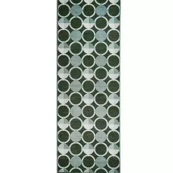 Kirklands Home Area Rugs|Dula Sage Green Washable Runner, 2x7