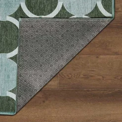 Kirklands Home Area Rugs|Dula Sage Green Washable Runner, 2x7