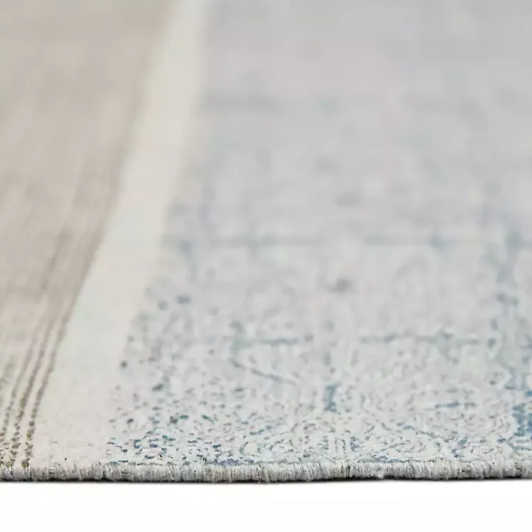 Kirklands Home Area Rugs|Dune Stone Geometric Area Rug, 7x10 Blue