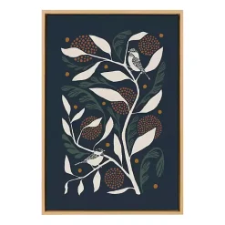Kirklands Home Canvas Art|Duo Bird Branch Framed Canvas Art Print