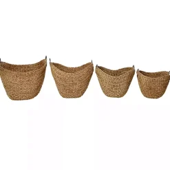 Outlet Dutch Woven Seagrass Baskets, Set of 4 Baskets & Boxes