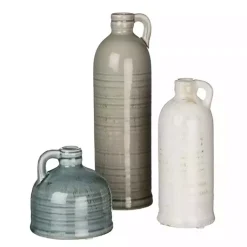 Outlet Earth Tones Jug Vases, Set of 3 Vases
