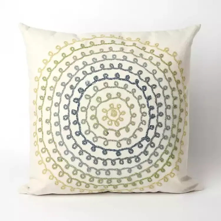 Kirklands Home Outdoor Cushions & Pillows|Earthy Lamontage Swirl Outdoor Throw Pillow Ivory