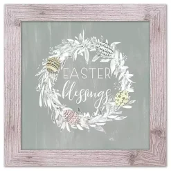 Best Easter Blessings Wreath Framed Art Print Easter Decorations