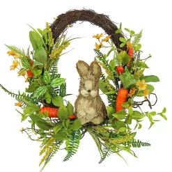 Best Easter Bunny and Carrot Half Wreath Easter Decorations