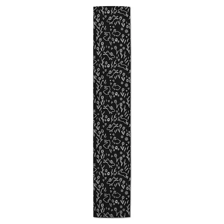 New Easter Chalk Outline Table Runner, 90 in. Easter Decorations