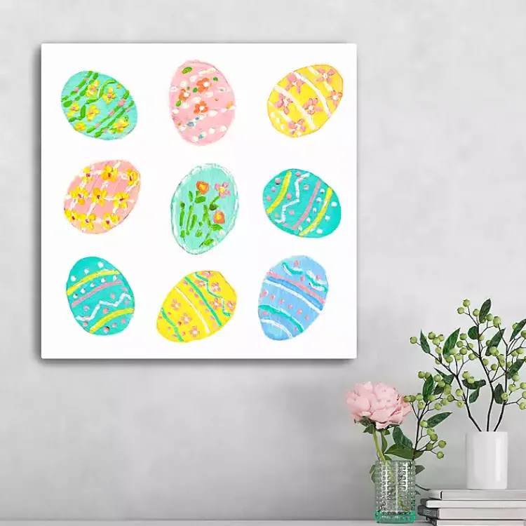 Hot Easter Eggs Canvas Art Print Easter Decorations