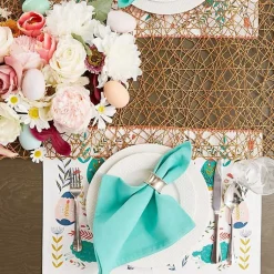 Discount Easter Folk Garden Placemats, Set of 6 Easter Decorations