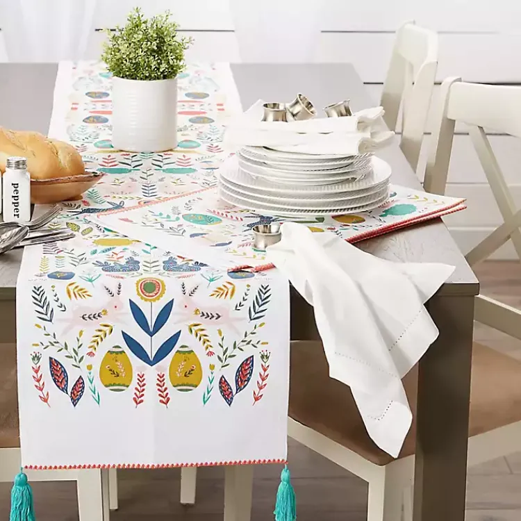 Discount Easter Folk Garden Placemats, Set of 6 Easter Decorations