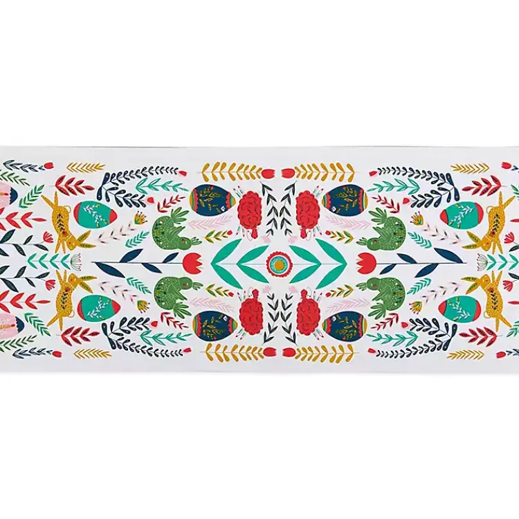 Best Easter Garden Folk Table Runner, 72 in. Easter Decorations