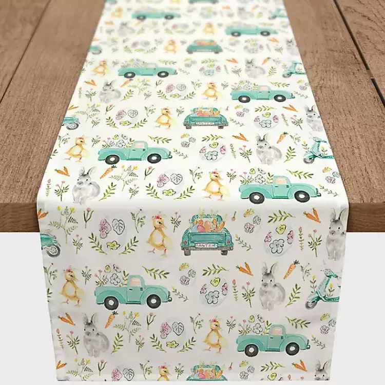 Discount Easter Pickup Truck Table Runner, 72 in. Easter Decorations
