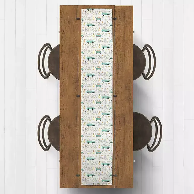 Discount Easter Pickup Truck Table Runner, 72 in. Easter Decorations