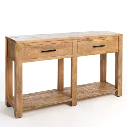 Kirklands Home Console Tables|Easton Mango Wood Console Table Brown