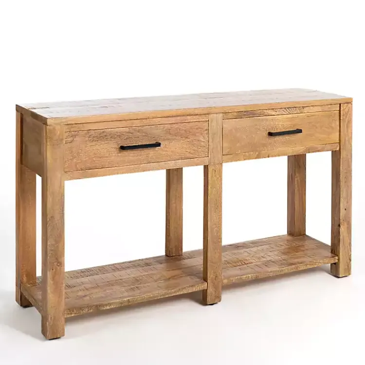 Kirklands Home Console Tables|Easton Mango Wood Console Table Brown