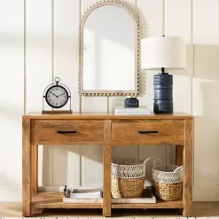 Kirklands Home Console Tables|Easton Mango Wood Console Table Brown