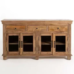 Kirklands Home Cabinets & Sideboards|Easton Mango Wood 4-Door Cabinet
