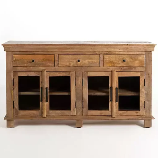 Kirklands Home Cabinets & Sideboards|Easton Mango Wood 4-Door Cabinet
