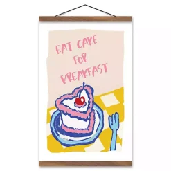 Kirklands Home Wall Quotes & Signs|Eat Cake for Breakfast Hanging Wall Sign
