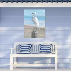 Kirklands Home Outdoor Wall Decor|Egret Portrait Outdoor Canvas Art Print