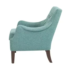 Kirklands Home Accent Chairs|Elle Tufted Teal Accent Chair Green