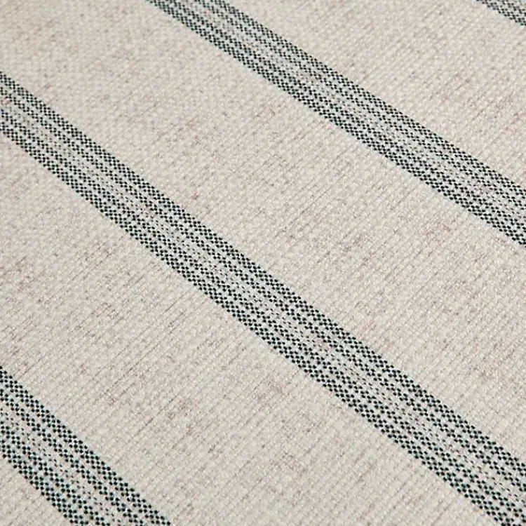 Kirklands Home Benches & Ottomans|Ellen Navy Stripe Martha Stewart Cocktail Ottoman Ivory