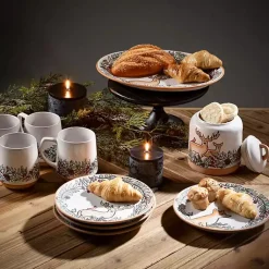 Discount Embossed Woodland Christmas Mugs, Set of 4 Christmas Dining & Entertaining