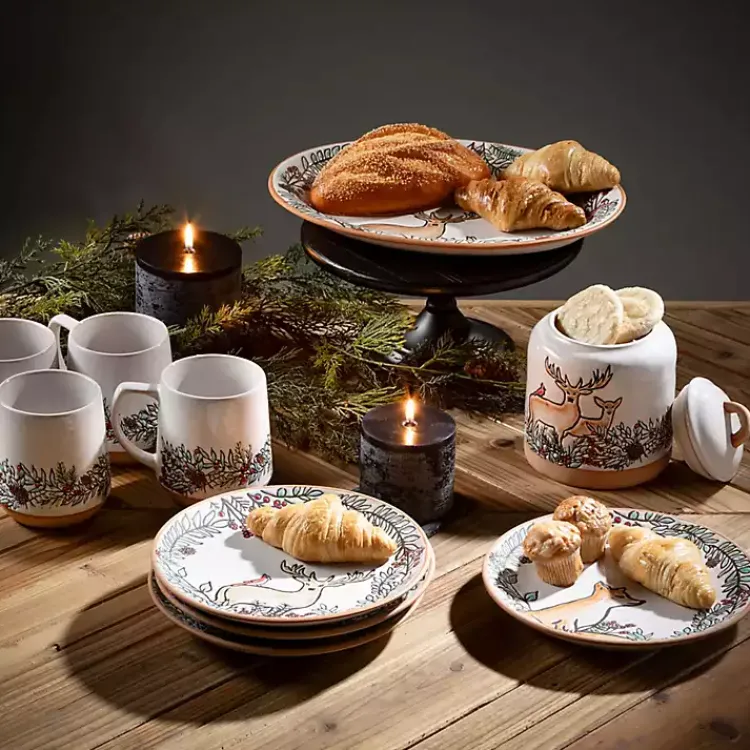 Sale Embossed Woodland Christmas Serving Platter Christmas Dining & Entertaining