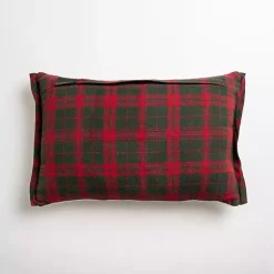 Discount Embroidered Christmas Trees & Plaid Pillow Pillows