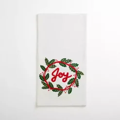 Clearance Embroidered Joy Table Runner, 90 in. Christmas Dining & Entertaining