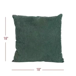 Sale Emerald Velvet Corduroy Throw Pillow Pillows