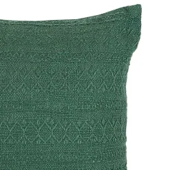 Outlet Emerald Woven Geo Stripe Indoor/Outdoor Pillow Pillows