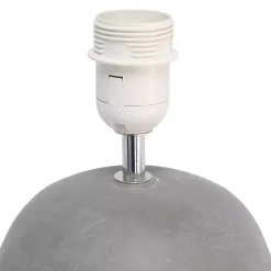 Kirklands Home Table Lamps|Emma Concrete Table Lamp with Shade Gray