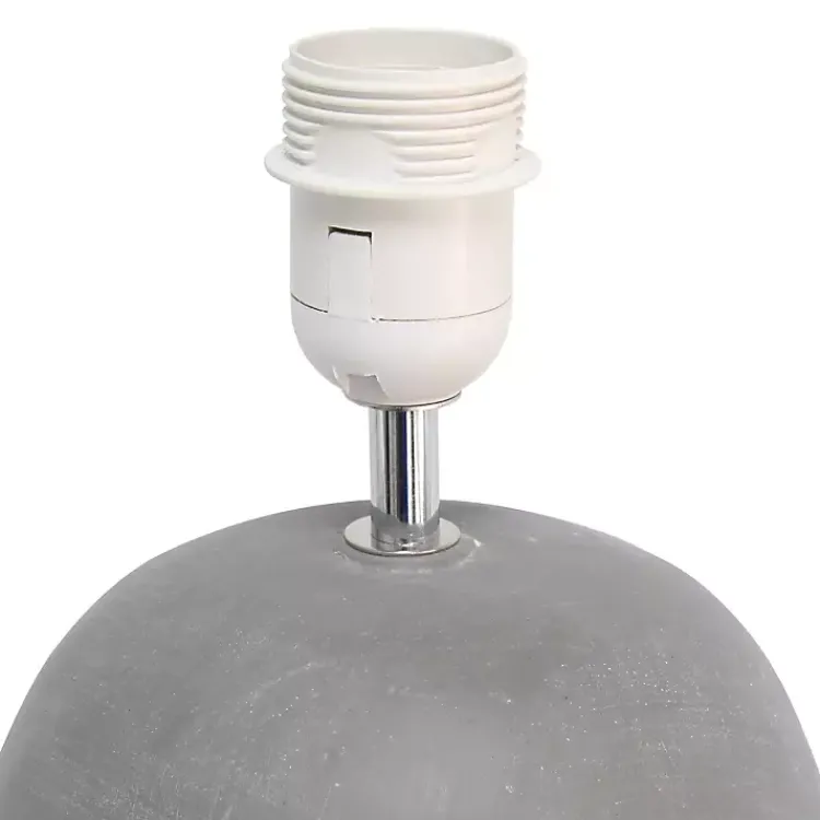 Kirklands Home Table Lamps|Emma Concrete Table Lamp with Shade Gray