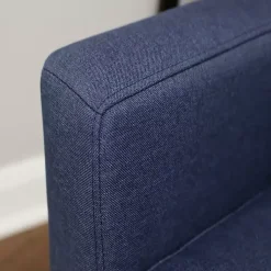 Kirklands Home Accent Chairs|Emma Navy Upholstered Accent Chair Blue