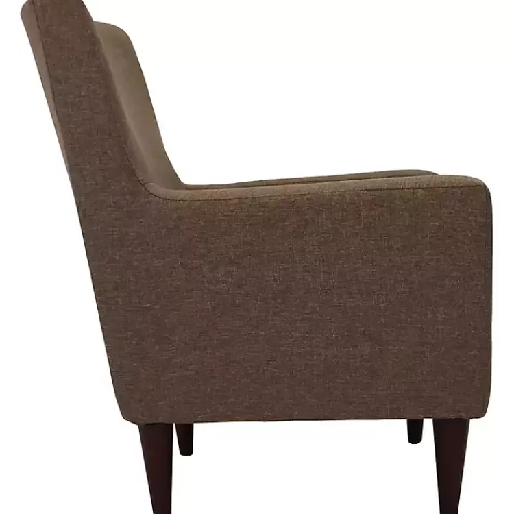 Kirklands Home Accent Chairs|Emma Pecan Upholstered Accent Chair Brown
