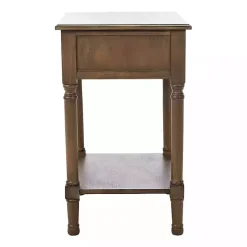 Kirklands Home Accent & End Tables|Emory Natural Single Drawer Accent Table Black
