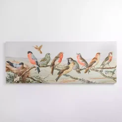 Kirklands Home Framed Art|English Birds Canvas Art Print Multi