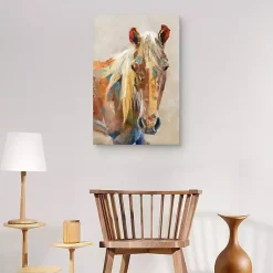 Kirklands Home Canvas Art|Equine Colors Portrait Canvas Art Print, 24x36 in.