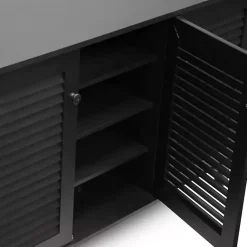 Kirklands Home Cabinets & Sideboards|Espresso 3-Door Wood Cabinet Brown