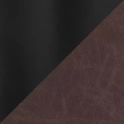 Kirklands Home Bar Stools & Counter Height Stools|Espresso Faux Leather Metal Bar Stools, Set of 2 Brown